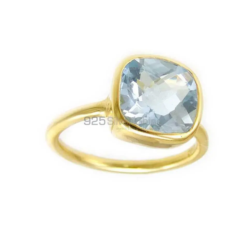 925 Sterling Silver Handmade Rings In Blue Topaz Gemstone Jewelry 925SR3815_5