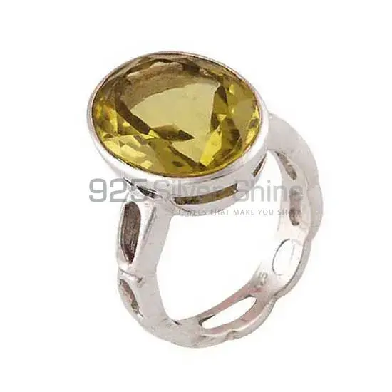925 Sterling Silver Handmade Rings In Lemon Topaz Gemstone Jewelry 925SR3930_1