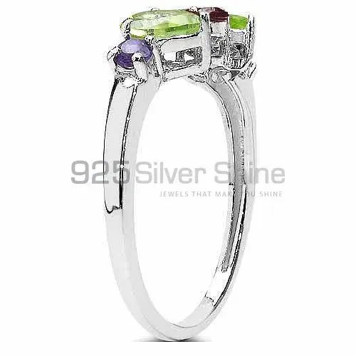 925 Sterling Silver Handmade Rings In Multi Gemstone Jewelry 925SR3342_1