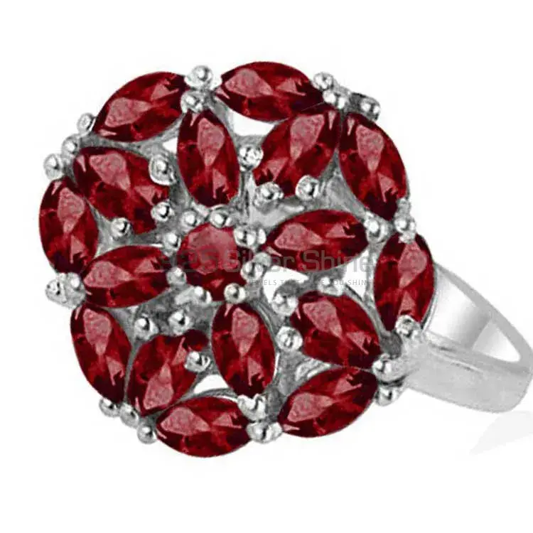 925 Sterling Silver Handmade Rings In Garnet Gemstone Jewelry 925SR1814_1