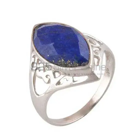 925 Sterling Silver Handmade Rings In Lapis Lazuli Gemstone Jewelry 925SR3915_0