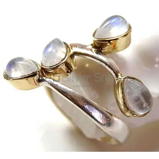 925 Sterling Silver Handmade Rings In Rainbow Moonstone Jewelry 925SR3721_0