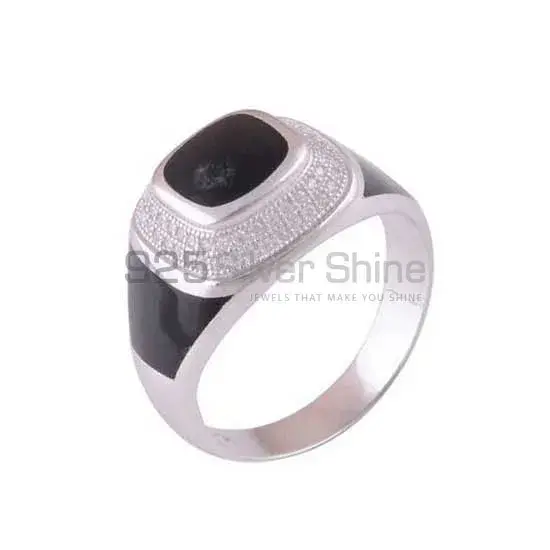 925 Sterling Silver Handmade Rings In Black Onyx Gemstone Jewelry 925SR4004_1