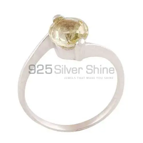 Sterling Silver Citrine Gemstone Rings 925SR3416_1