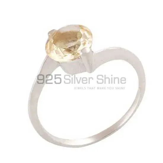 Sterling Silver Citrine Gemstone Rings 925SR3416_3