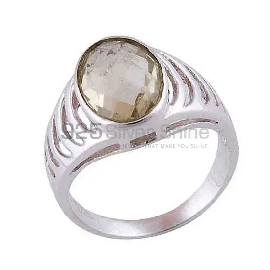 925 Sterling Silver Handmade Rings In Lemon Topaz Gemstone Jewelry 925SR3574_1