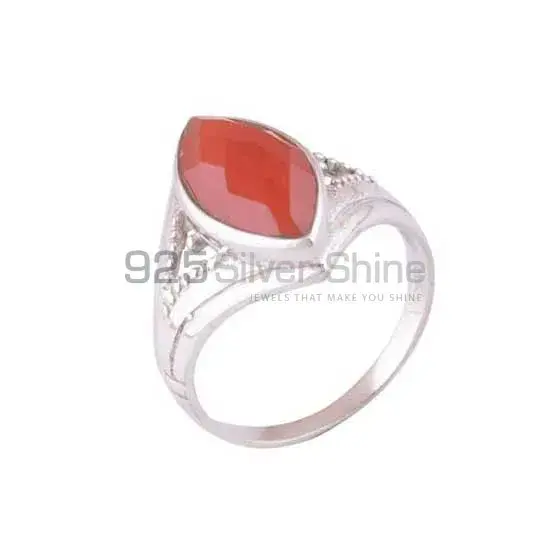 925 Sterling Silver Rings In Carnelian Gemstone Jewelry 925SR3910_0