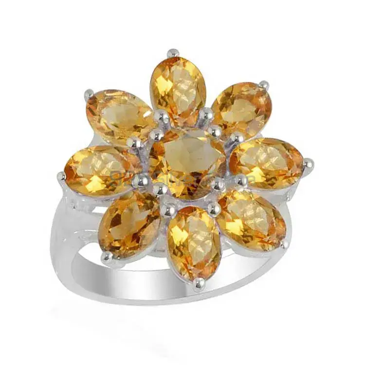 925 Sterling Silver Rings In Citrine Gemstone Jewelry 925SR2113_1