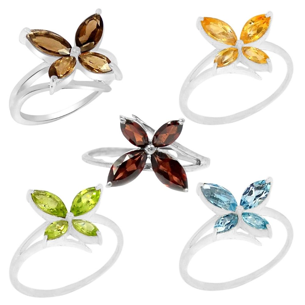 925 Sterling Silver Rings In Peridot Gemstone Jewelry 925SR889_2