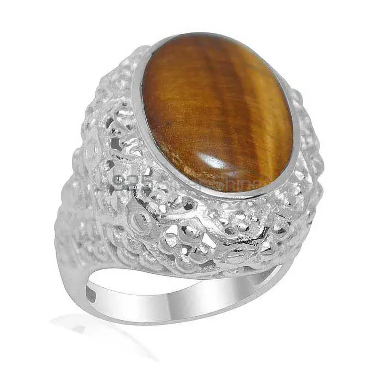 925 Sterling Silver Rings In Tiger's Eye Gemstone Jewelry 925SR1955_1