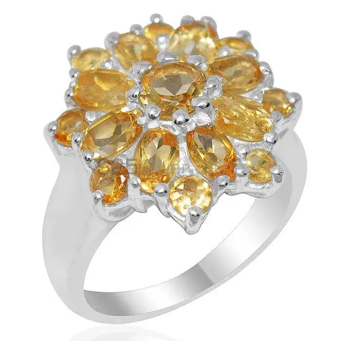 925 Sterling Silver Rings In Citrine Gemstone Jewelry 925SR2044_0