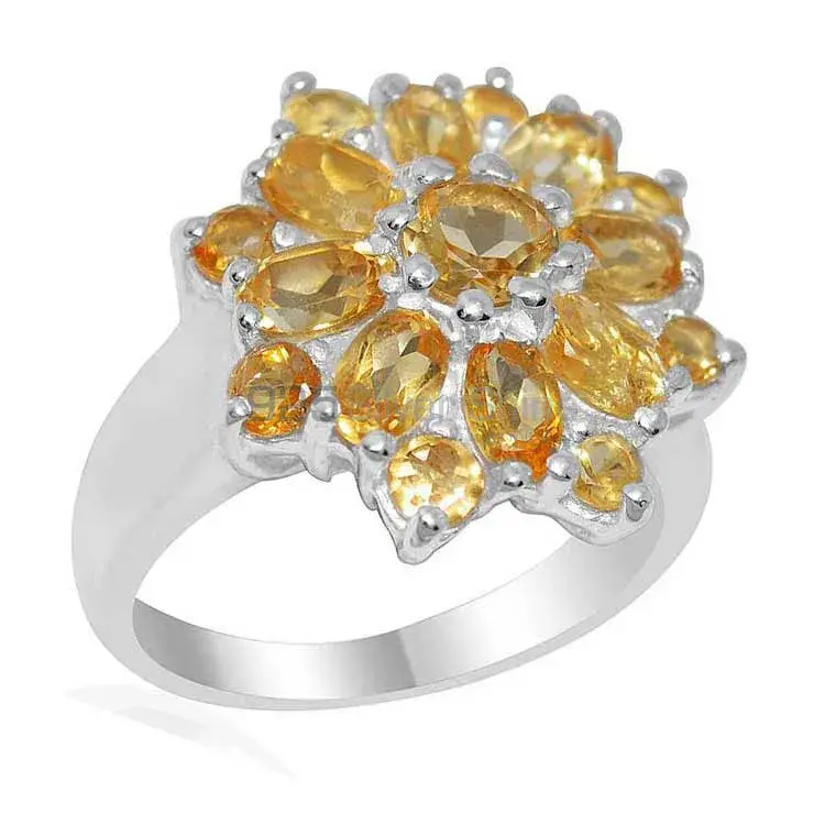 925 Sterling Silver Rings In Citrine Gemstone Jewelry 925SR2044_1