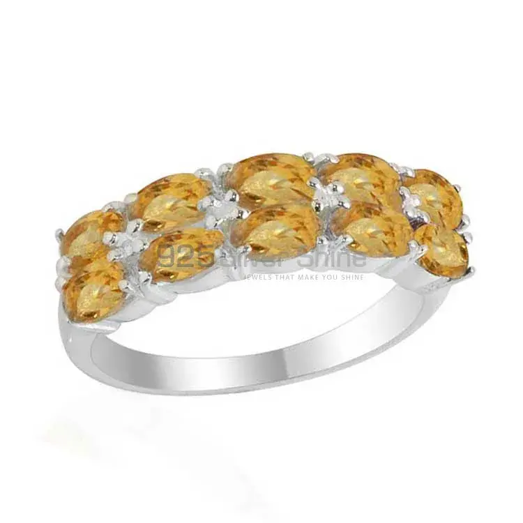 925 Sterling Silver Rings In Citrine Gemstone Jewelry 925SR2123_1