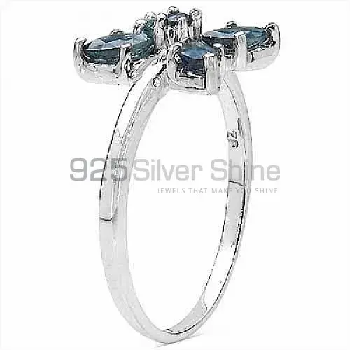 925 Sterling Silver Rings In Dyed Blue Sapphire Gemstone Jewelry 925SR3253_1