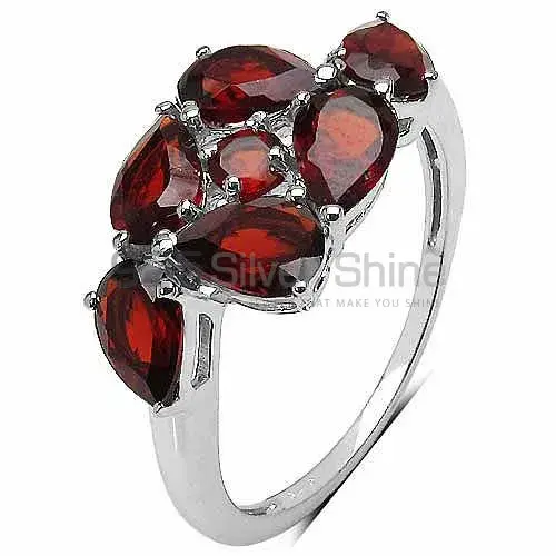 925 Sterling Silver Rings In Garnet Gemstone Jewelry 925SR3332_2