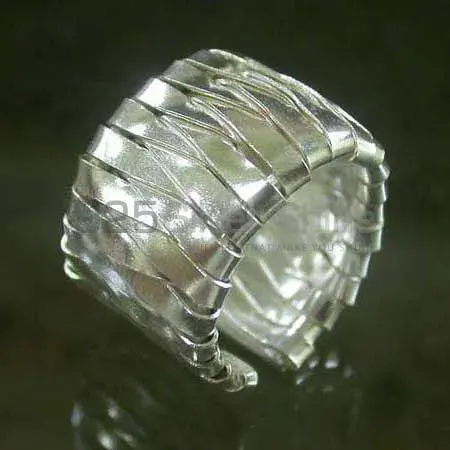 Plain 925 Solid Silver Rings Jewelry 925SR2534_1