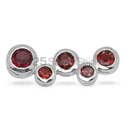 925 Fine Silver Pendants In Garnet Gemstone Jewelry 925SP1390_0