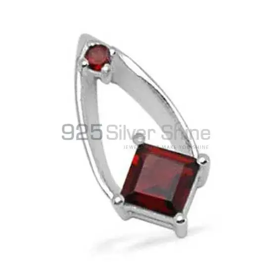 925 Fine Silver Pendants In Garnet Gemstone Jewelry 925SP1440_1