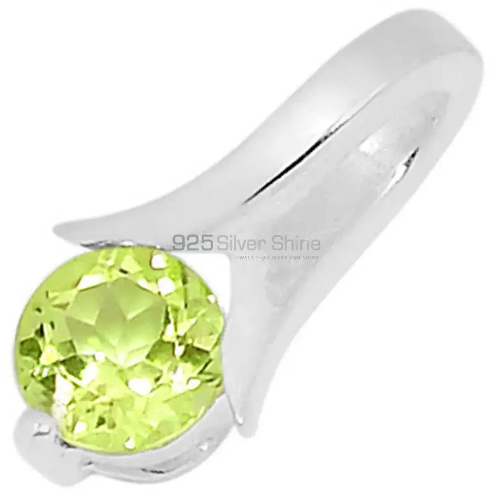 925 Fine Silver Pendants In Peridot Gemstone Jewelry 925SSP306-4_0