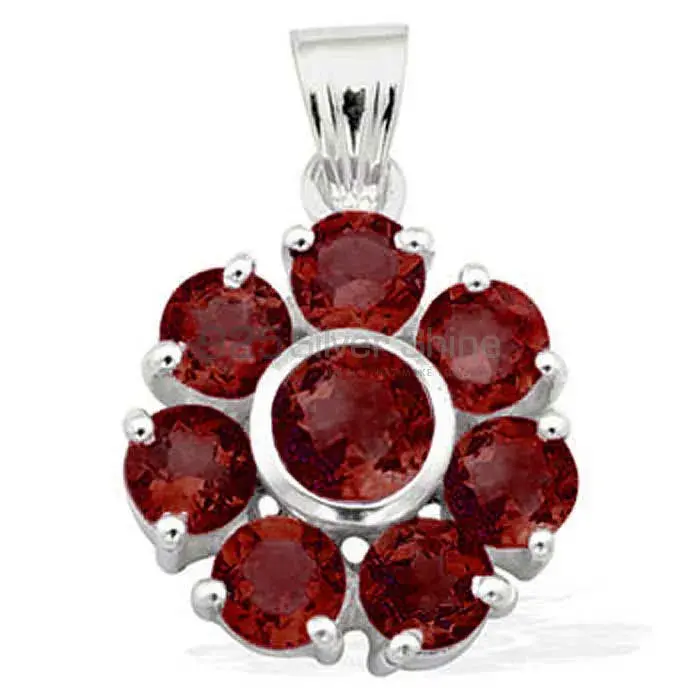 925 Solid Silver Pendants In Garnet Gemstone Jewelry 925SP1584