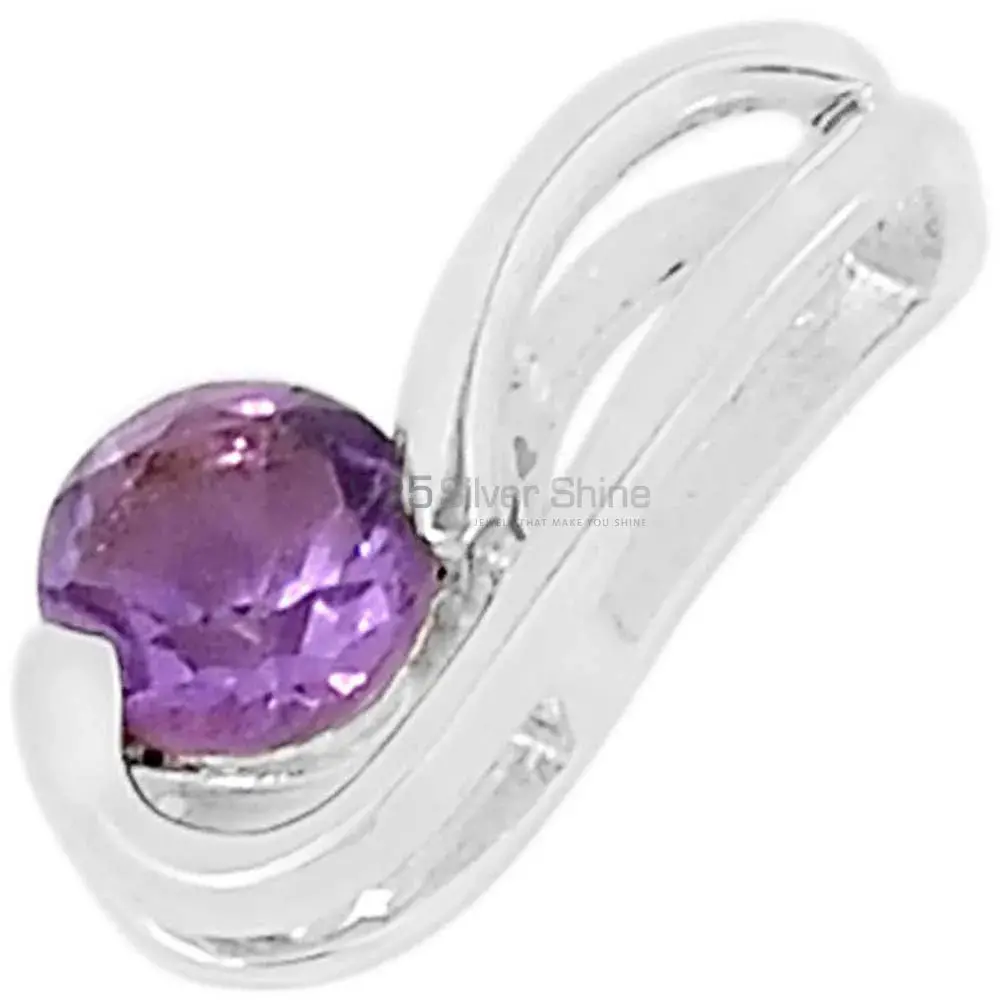 Amethyst Gemstone Handmade Pendants In Solid Sterling Silver Jewelry 925SSP332-1_0