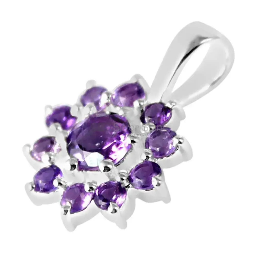 Amethyst Gemstone Pendants In Fine Sterling Silver Jewelry 925SP250-11_1