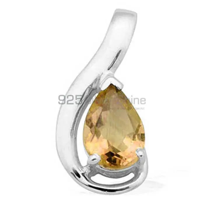 Citrine Gemstone Pendants In 925 Fine Silver Jewelry 925SP1615_0