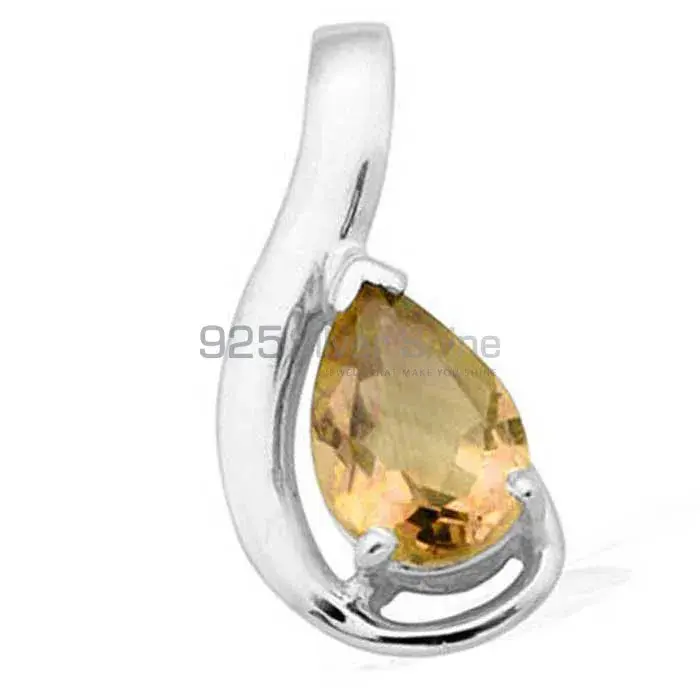 Citrine Gemstone Pendants In 925 Fine Silver Jewelry 925SP1615_1