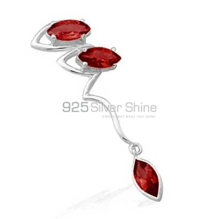 Garnet Gemstone Pendants In 925 Solid Silver Jewelry 925SP1559_0