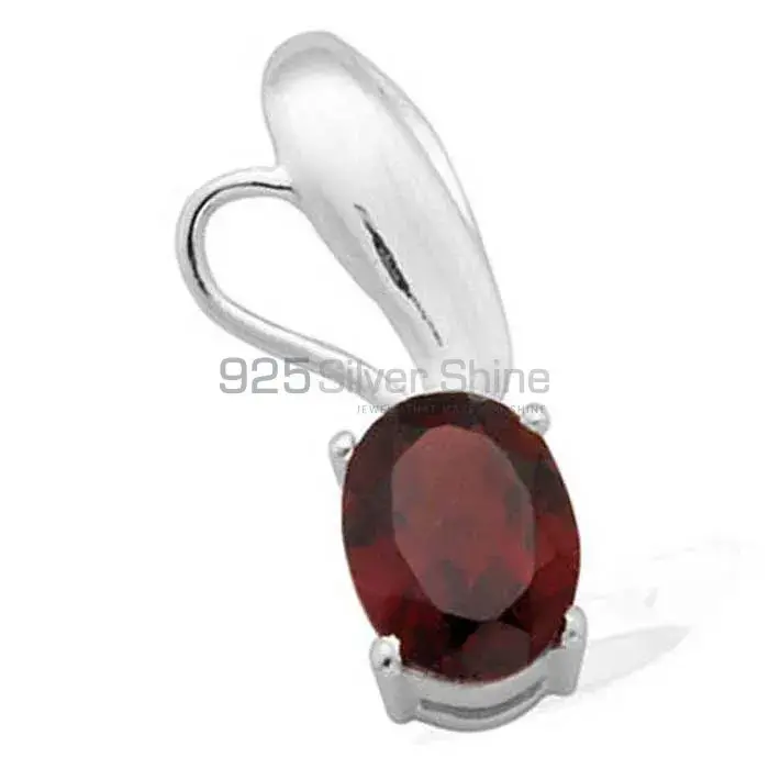 Garnet Gemstone Pendants In 925 Solid Silver Jewelry 925SP1609_0