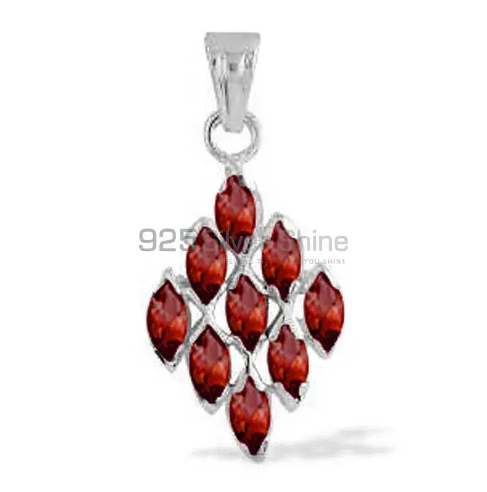 Garnet Gemstone Pendants In 925 Solid Silver Jewelry 925SP1659