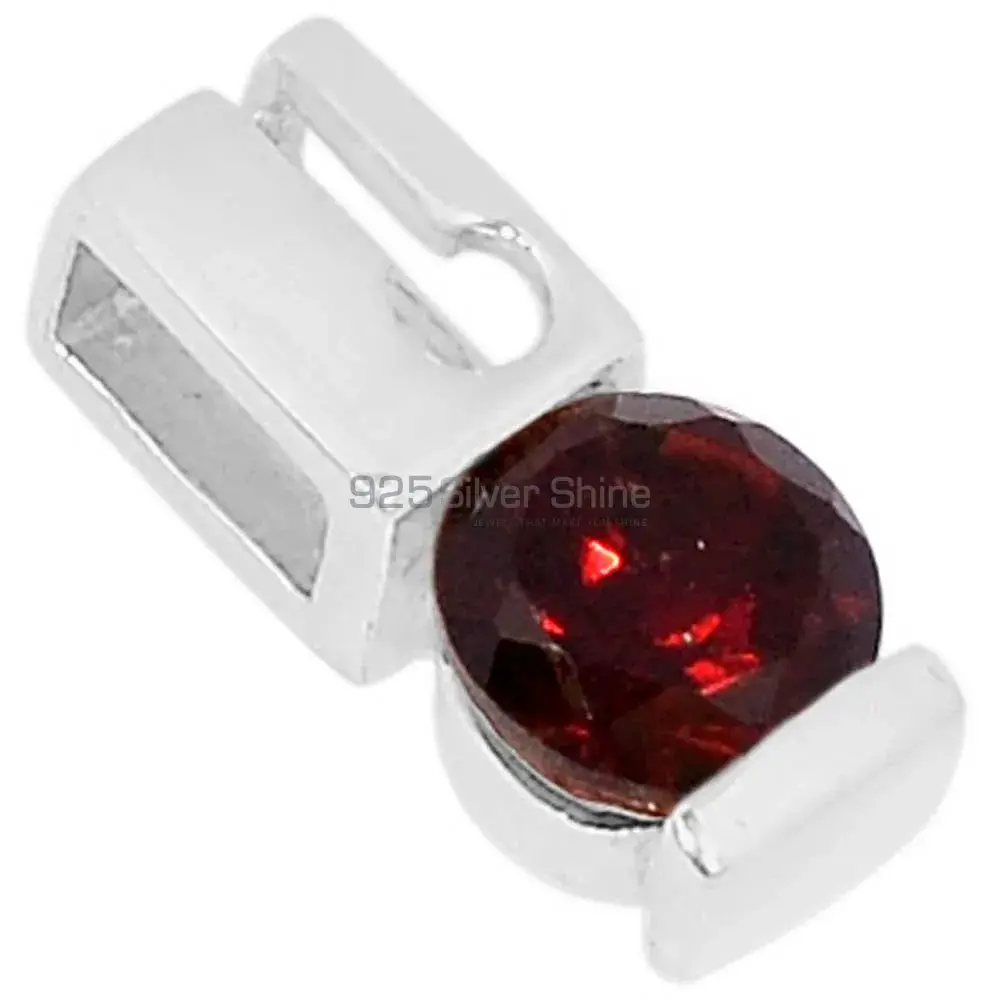 Garnet Gemstone Pendants In 925 Fine Silver Jewelry 925SSP338-4_0