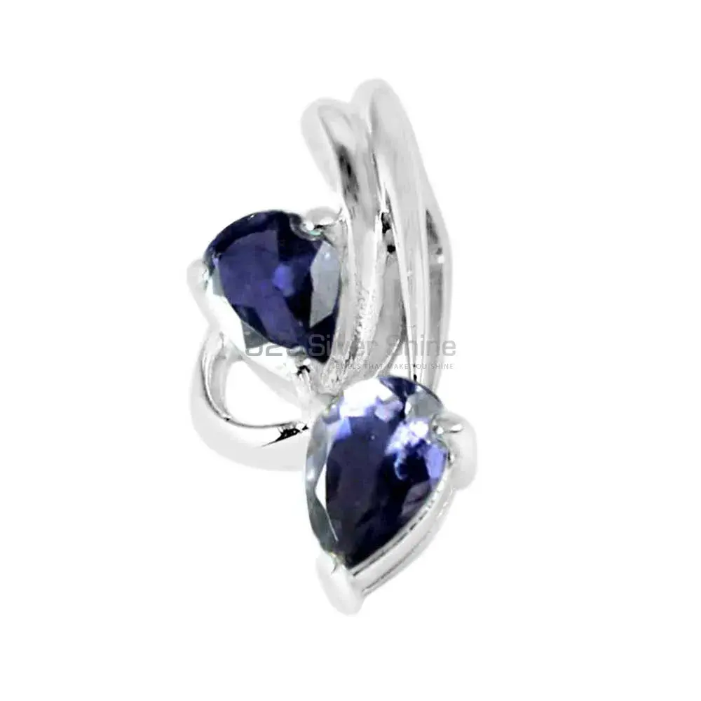 Iolite Gemstone Pendants In 925 Fine Silver Jewelry 925SP221-3_1