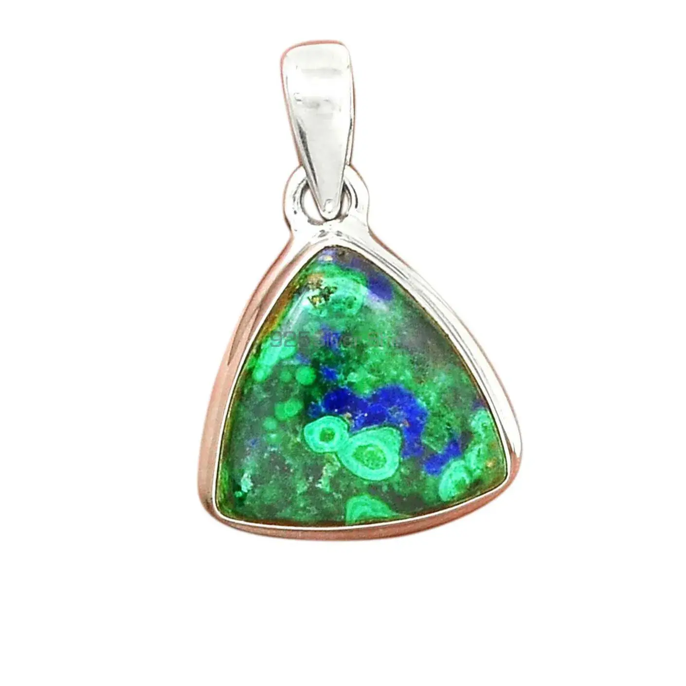 Malachite in Chrysocolla Gemstone Pendants In 925 Solid Silver Jewelry 925SP137_16