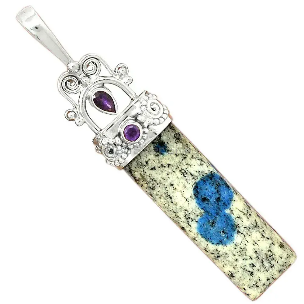 Multi Gemstone Pendants In 925 Fine Silver Jewelry 925SP59-2_2