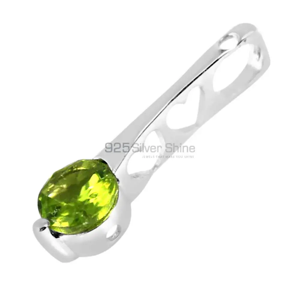 Peridot Gemstone Handmade Pendants In Solid Sterling Silver Jewelry 925SP233-5_1