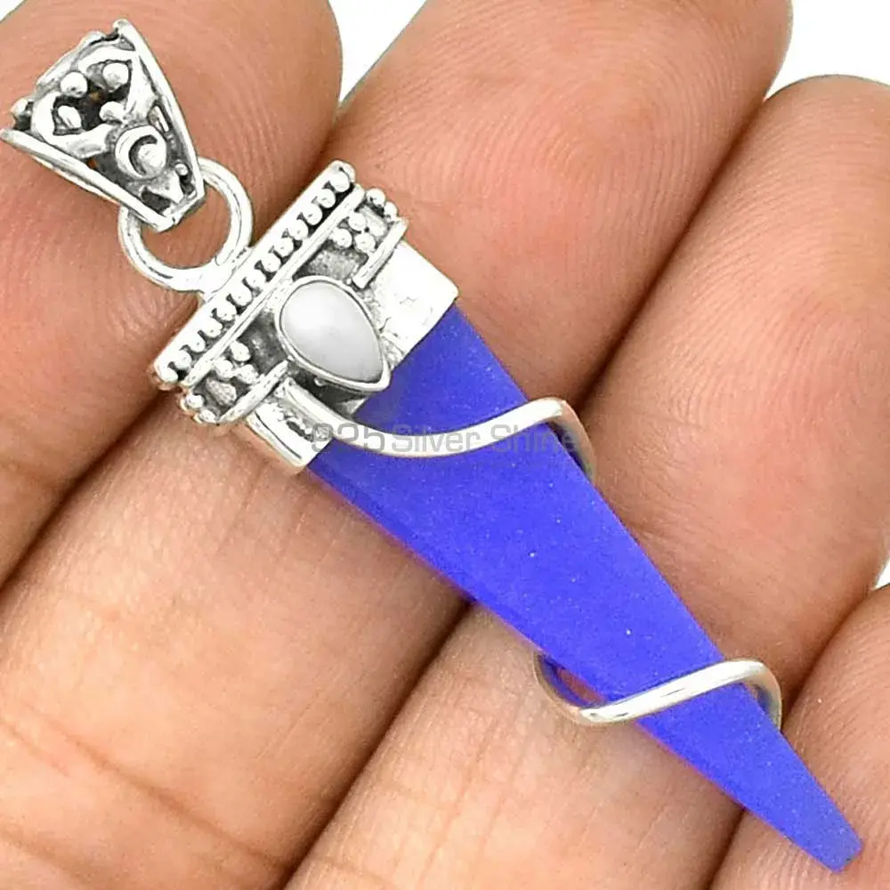 925 Fine Silver Pendants In Multi Gemstone Jewelry 925SP35-3_1