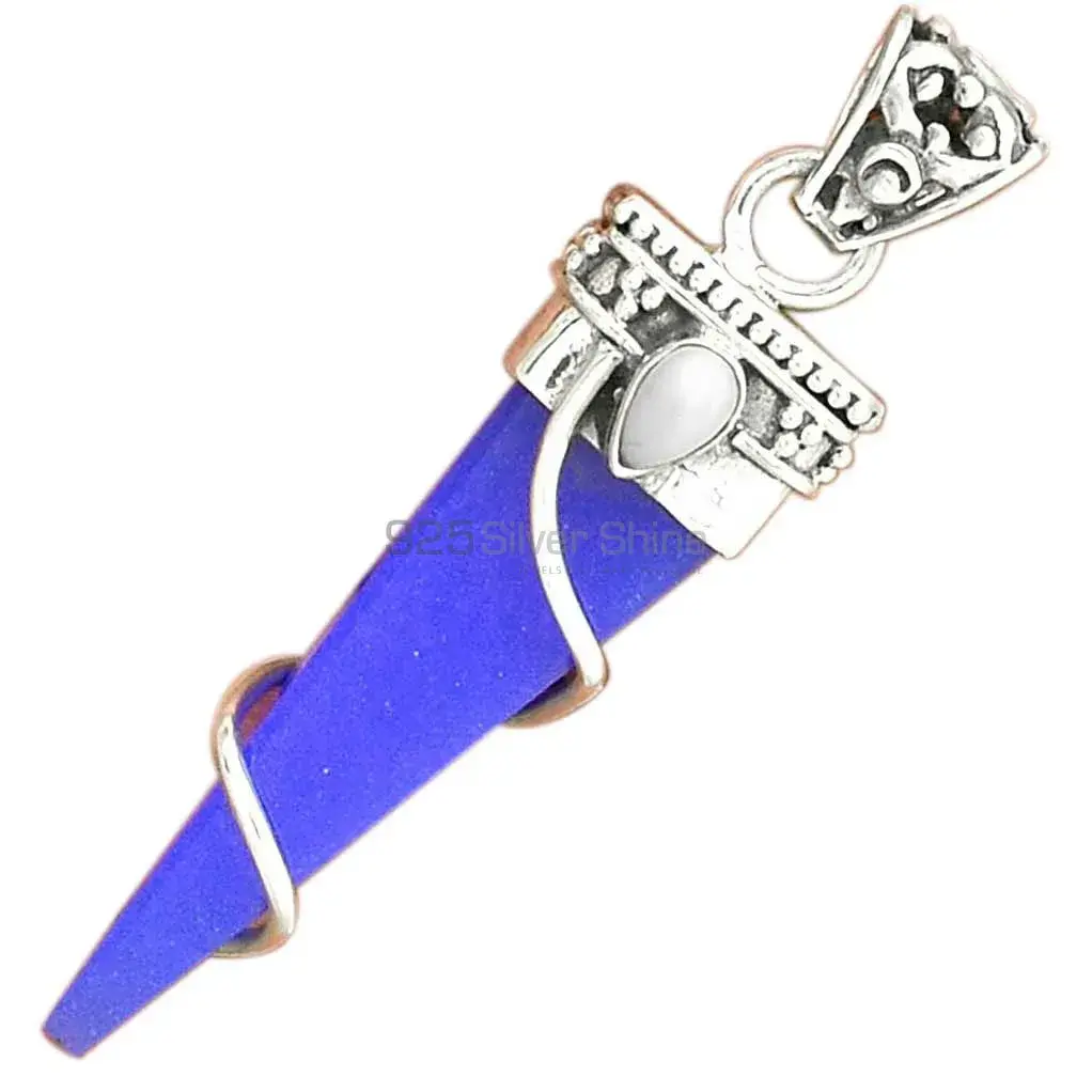 925 Fine Silver Pendants In Multi Gemstone Jewelry 925SP35-3_3