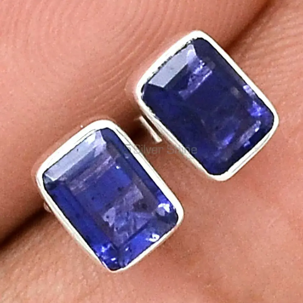 925 Sterling Silver Earrings In Iolite Gemstone Jewelry 925SE2217_2