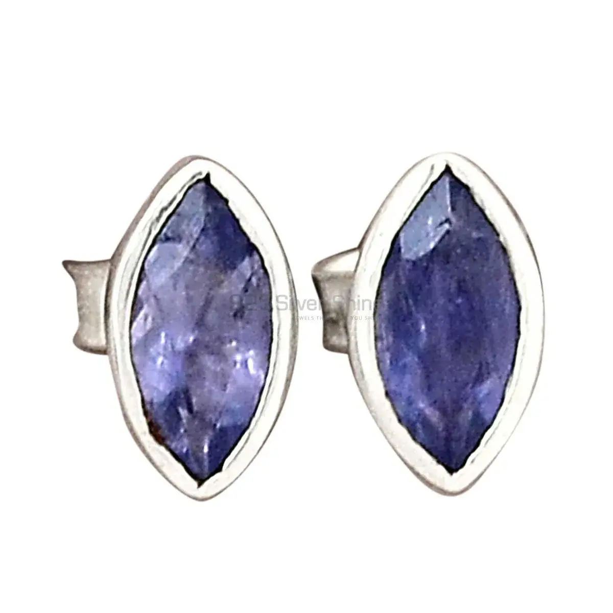 925 Sterling Silver Earrings In Iolite Gemstone Jewelry 925SE2217_4