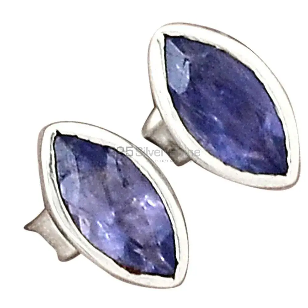 925 Sterling Silver Earrings In Iolite Gemstone Jewelry 925SE2217_5