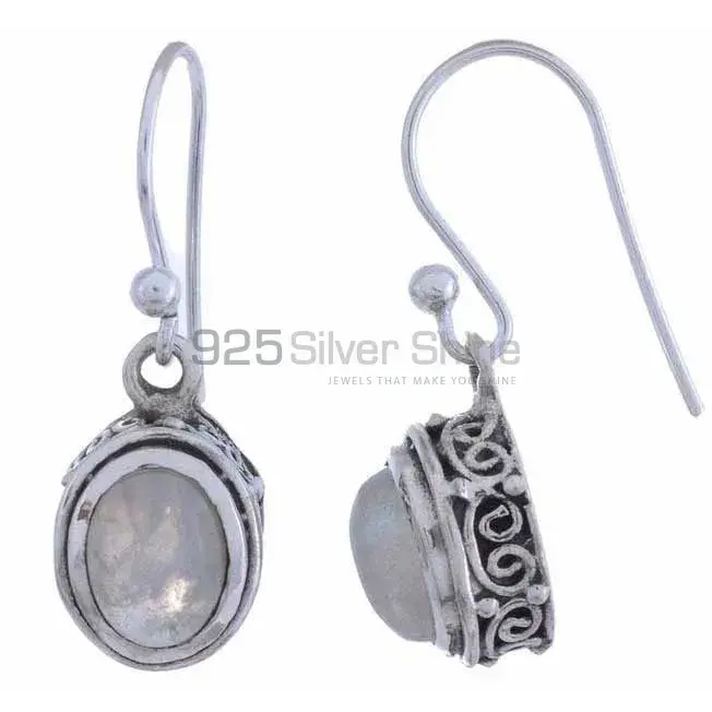 925 Sterling Silver Earrings In Rainbow Moonstone Jewelry 925SE1204_1