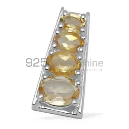 925 Sterling Silver Handmade Pendants In Citrine Gemstone Jewelry 925SP1426_1