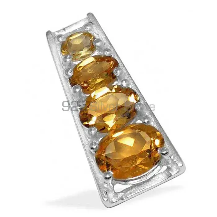 925 Sterling Silver Handmade Pendants In Citrine Gemstone Jewelry 925SP1426_3