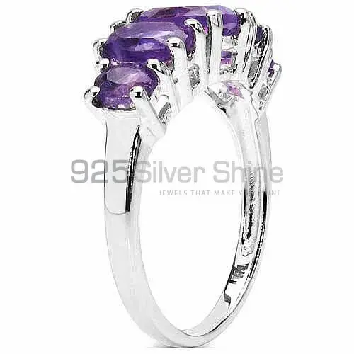 925 Sterling Silver Handmade Rings In Amethyst Gemstone Jewelry 925SR3237_1