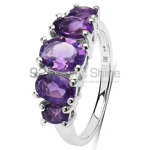 925 Sterling Silver Handmade Rings In Amethyst Gemstone Jewelry 925SR3237_2