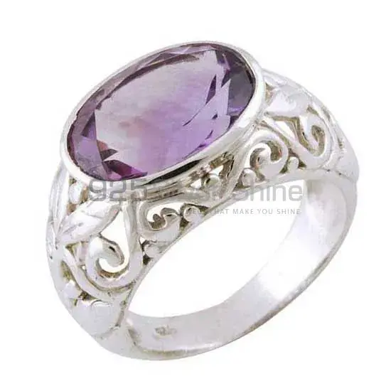 Sterling Silver Amethyst Gemstone Rings 925SR3395_1