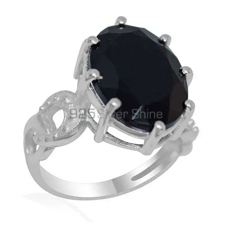 925 Sterling Silver Handmade Rings In Black Onyx Gemstone Jewelry 925SR1870_1