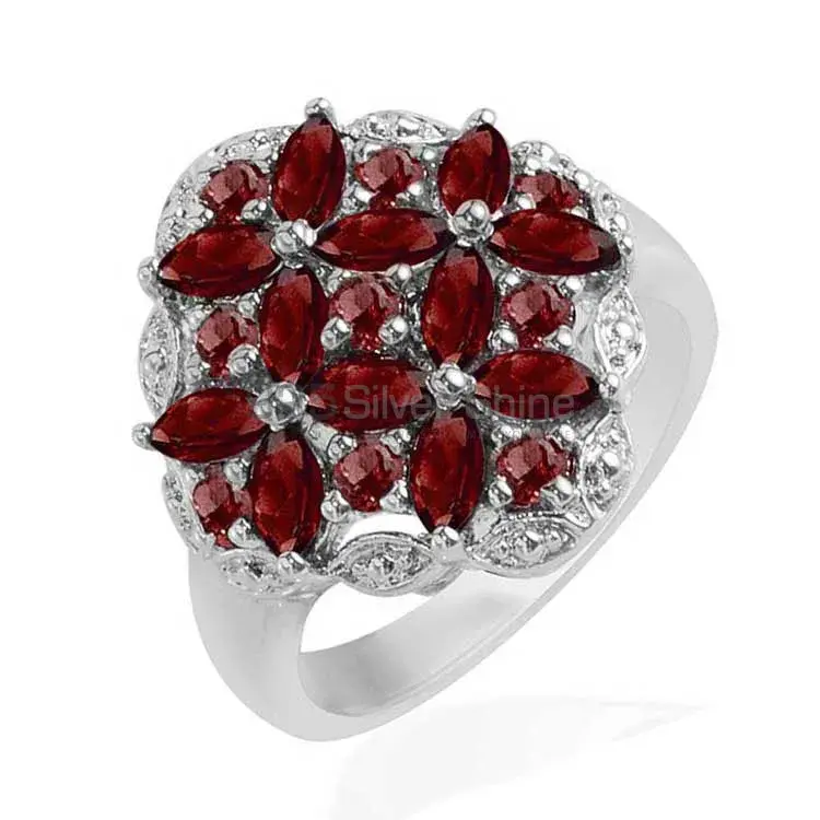 925 Sterling Silver Handmade Rings In Garnet Gemstone Jewelry 925SR1724_1