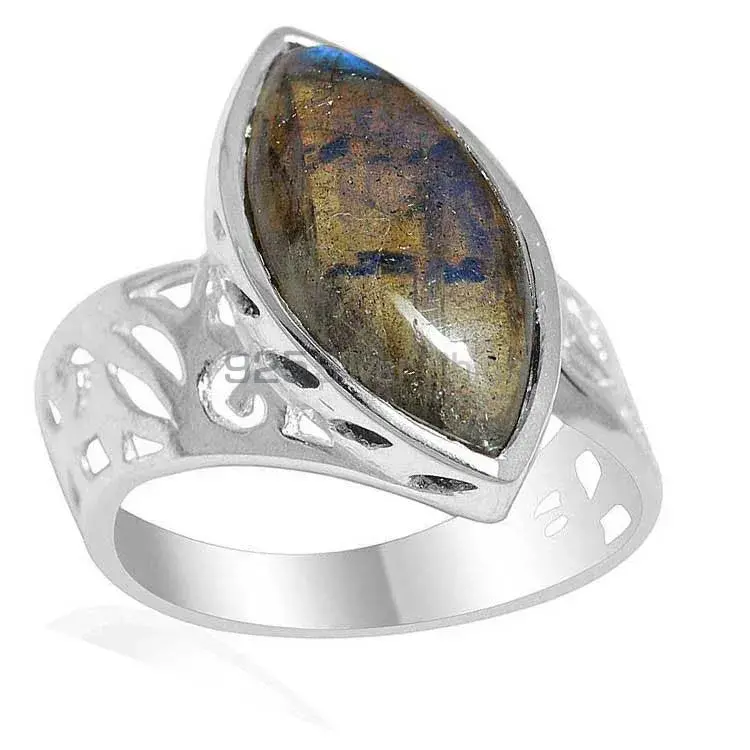 925 Sterling Silver Handmade Rings In Labradorite Gemstone Jewelry 925SR2186_0